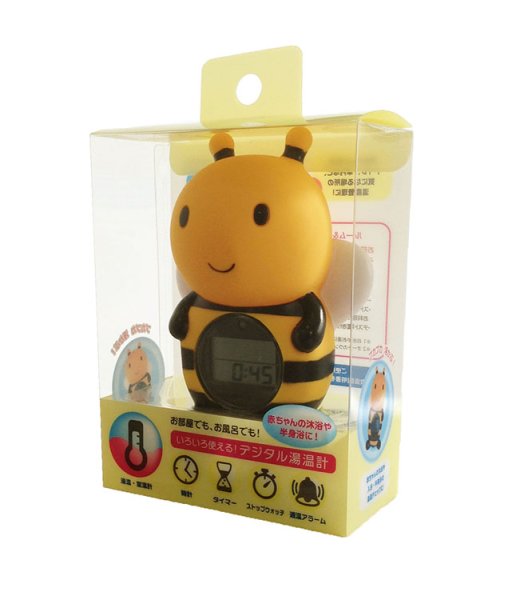 画像5: ルーム&バスサーモメーター(デジタル式)(みつばち) (5)