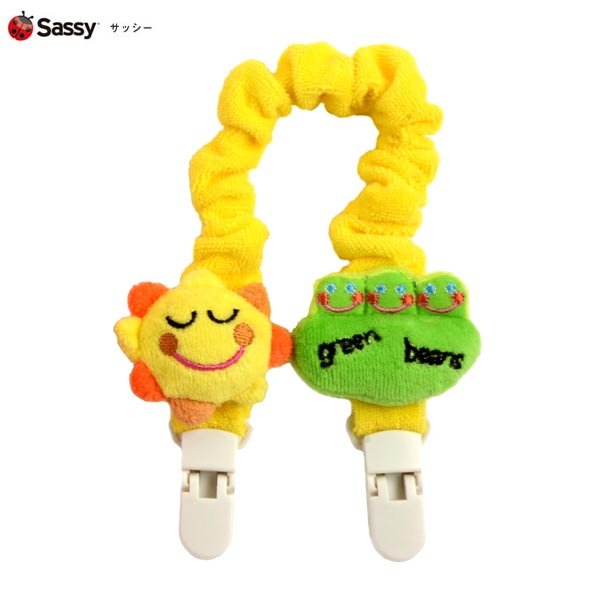 画像2: *Sassy ミニタオル2Ｐ＆ビブクリップセット/レッド：サッシー (2)