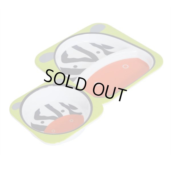 画像3: *SKIP HOP スキップホップ - アニマル・プレート&ボウルセット/ゼブラ (3)