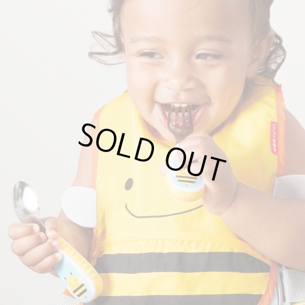 画像2: SKIP HOP スキップホップ - アニマル・フォーク&スプーンセット/ビー (2)