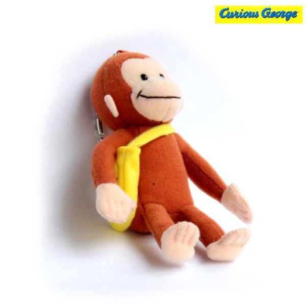 画像1: おさるのジョージ（クラシック）ボールチェーン マスコット(バッグ) /Curious George Classic #K6717 (1)