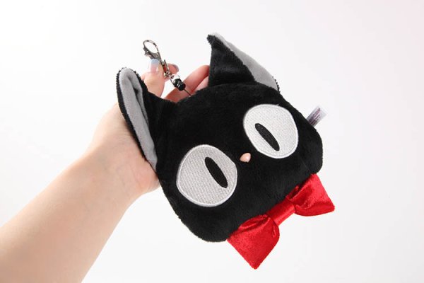 画像5: パスケース 定期入れ トトロ ぬいぐるみシリーズ リールパスケース ジジ(黒猫):魔女の宅急便 #K4922 (5)