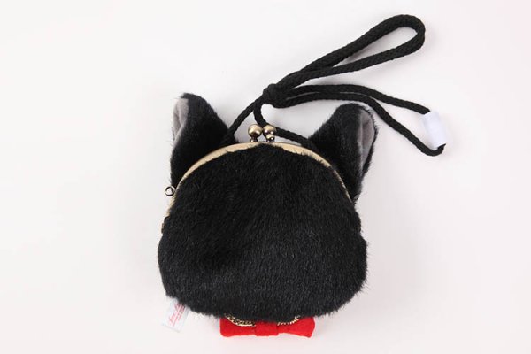 画像2: お財布ポシェット ぬいぐるみシリーズ がま口 おすましジジ(黒猫):魔女の宅急便 #K5206 (2)